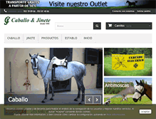 Tablet Screenshot of caballoyjinete.com